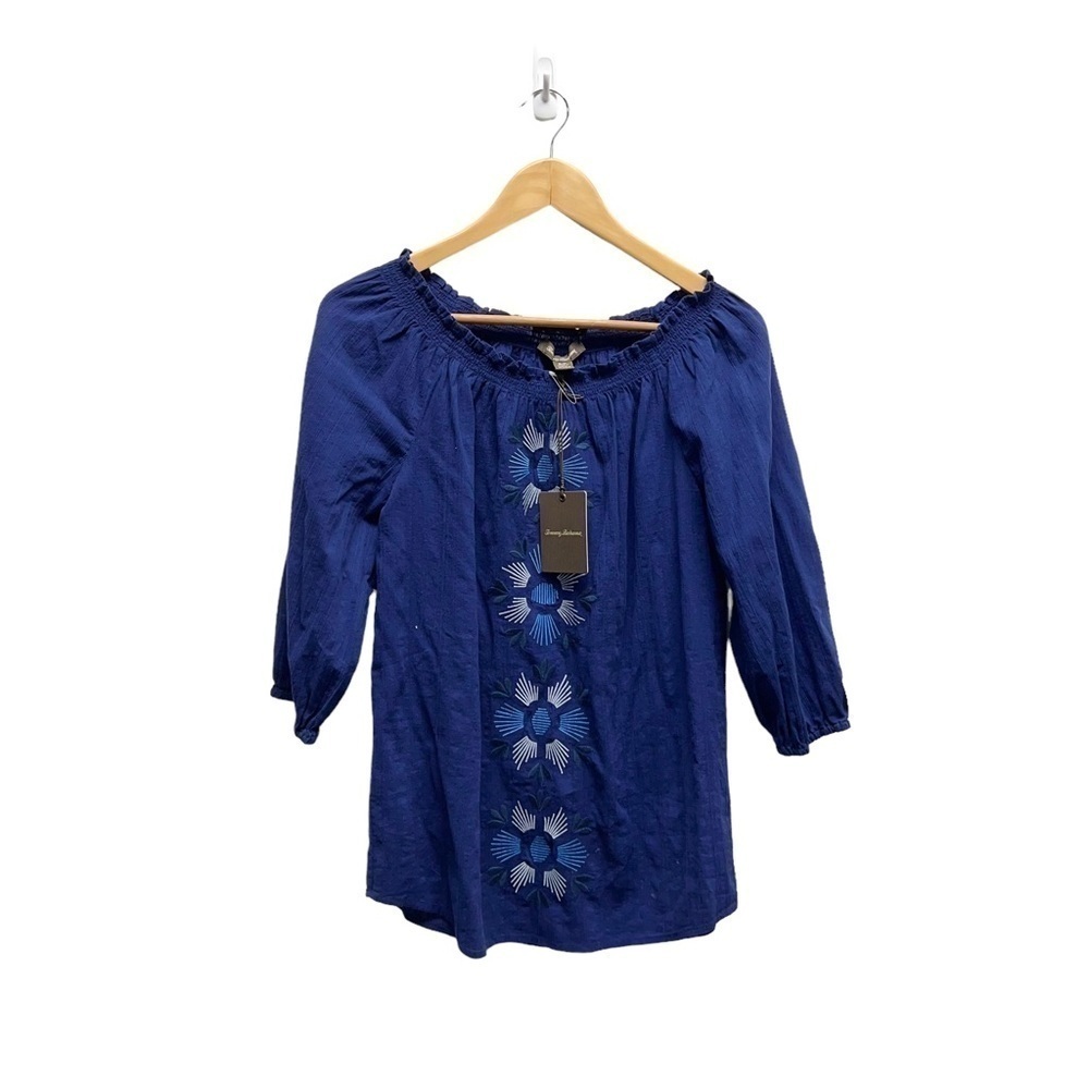 Tommy Bahama‎ Mariana Off-the-Shoulder Embroidered Blouse